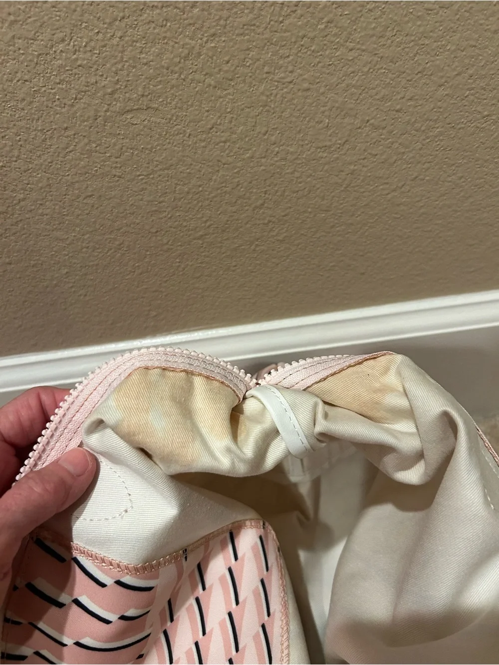 Longchamp Pink Patterned Tote - Picture 5 of 8